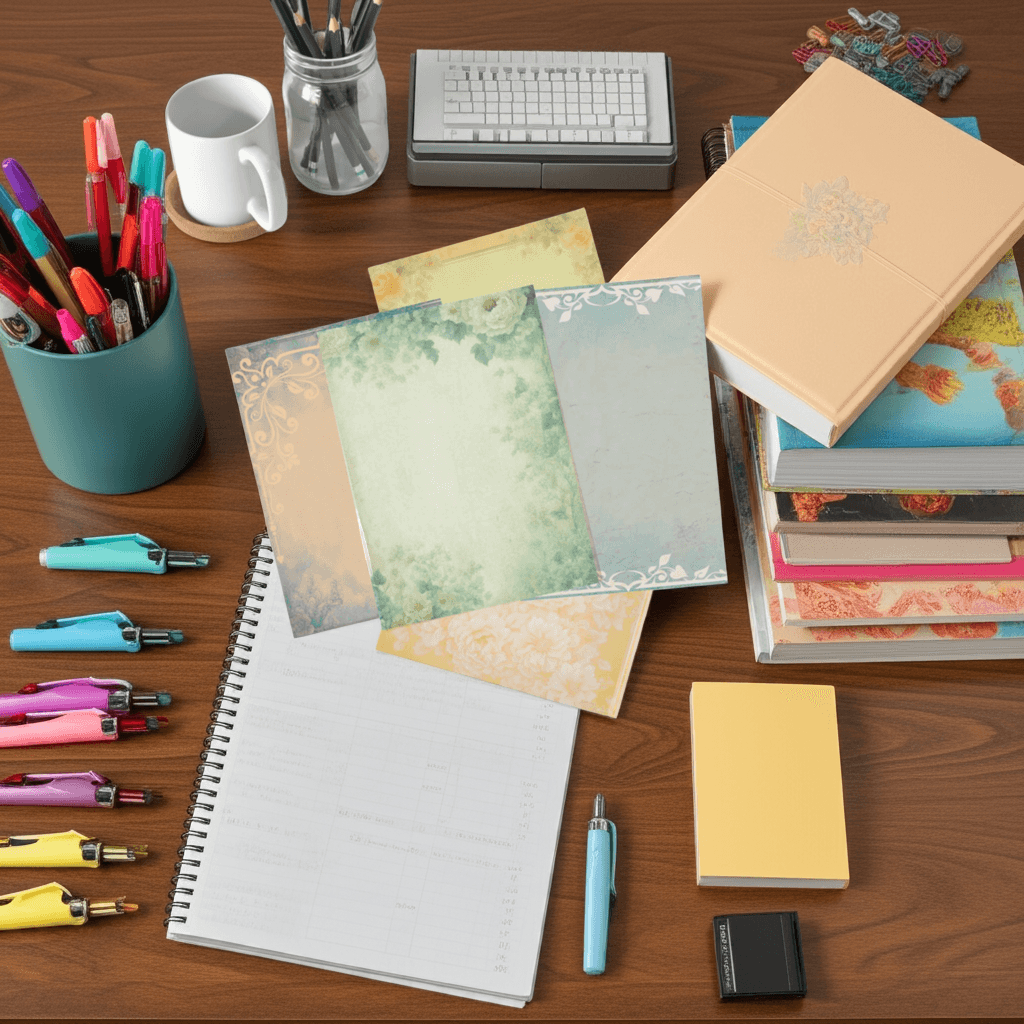 Decorative Craft Paper, Vintage/Retro/Antique Design 8.5x11