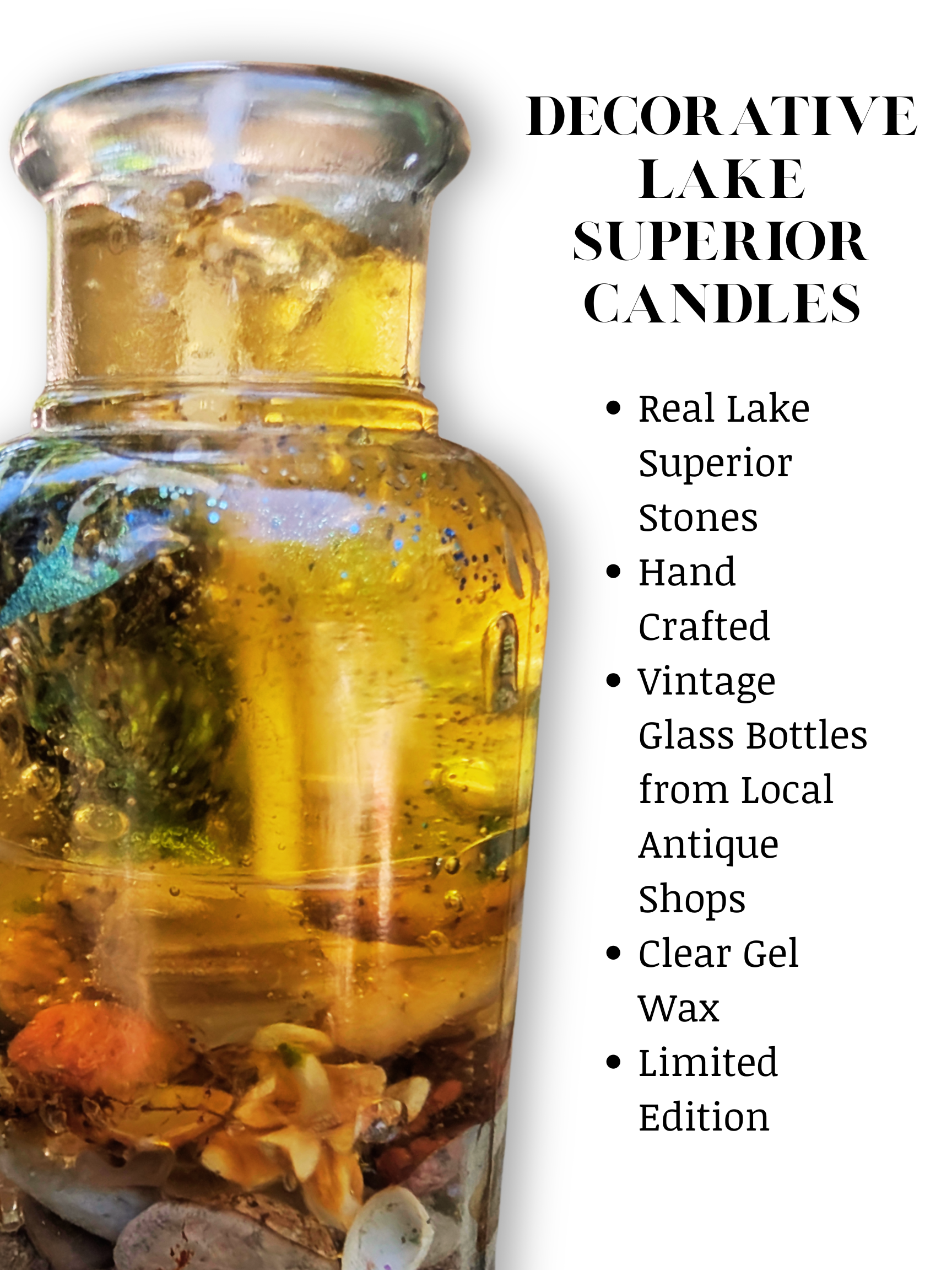 Handcrafted Decorative Lake Superior Candle