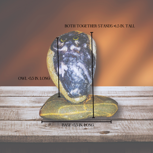 Balancing Owl Garden Rock