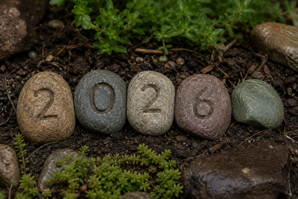 5 Unique Carved Garden Stones